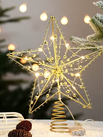 Christmas Tree Topper Star, Tree Top Star, Christmas Pentagram, Iron Star, Christmas Tree Ornament
